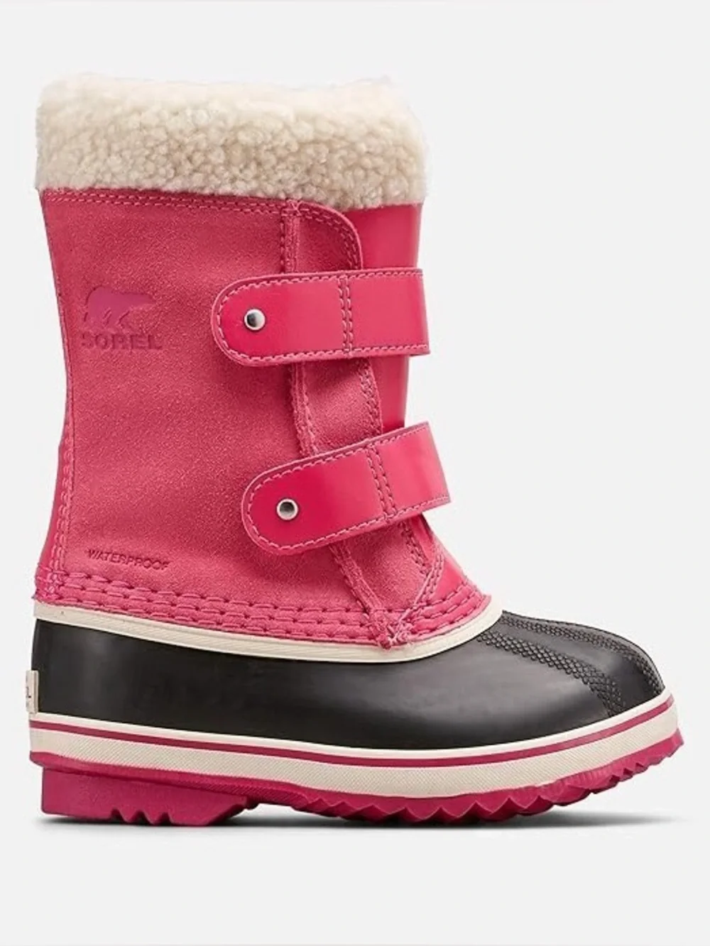 Sorel Kids' 1964 Pac Strap waterproof winter boots in Tropic Pink